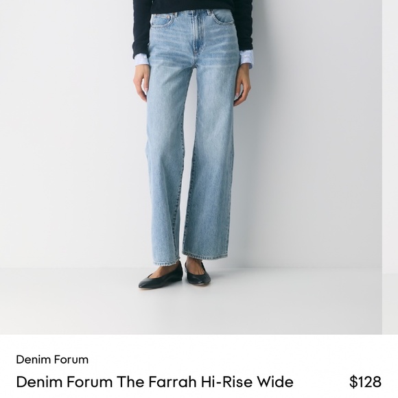 Denim Forum Denim - Denim forum Farrah hi rise jeans size 25 ** color not same as photo**